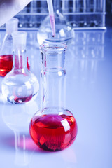 Flask, Pipette and Drop