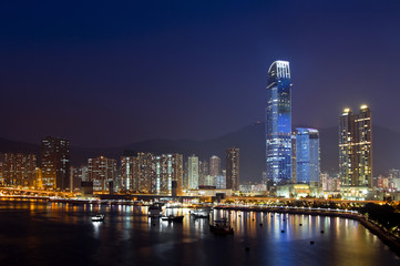 Fototapeta na wymiar Hong Kong Cityscape at Night