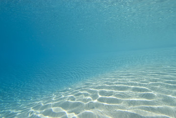 Ripples of sunlight underwater