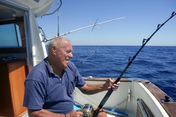 Angler senior big game sport fishing boat