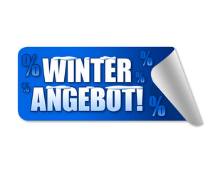 Obraz premium Winterangebot! Button
