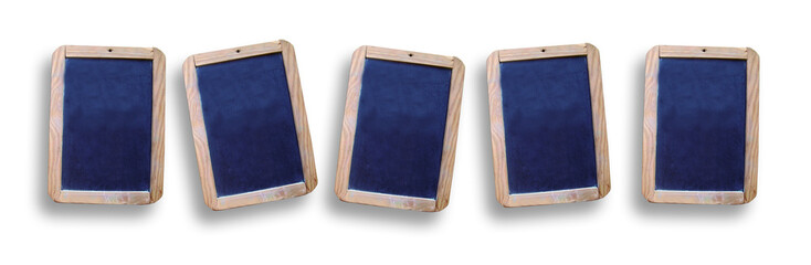 Fototapeta premium Five empty Blackboards