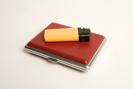 Lighter with cigarette box