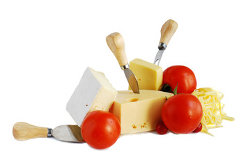 Cheese and tomatoes