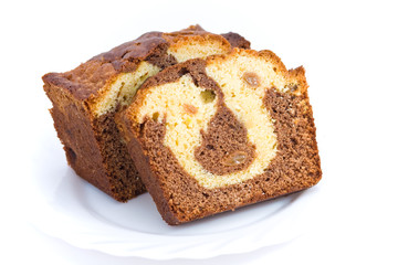 marble cake bake sweet dessert slice