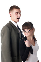 The charming business woman