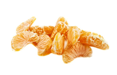 Fototapeta na wymiar Parts of tangerine