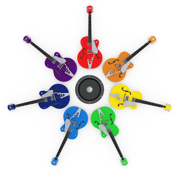 Guitar rainbow