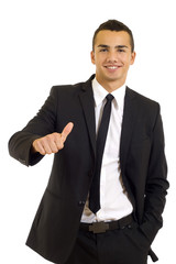 businessman with thumbs up