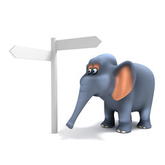 Elephant signpost