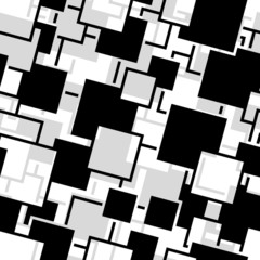 Retro black and white seamless rectangles background