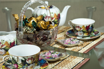 Table for tea drinking