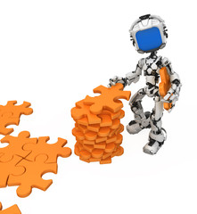 Blue Screen Robot, Jigsaw Pieces