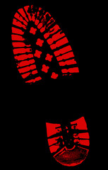 Schuhabdruck