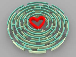Labyrinth and heart