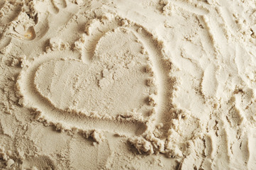 heart and sand