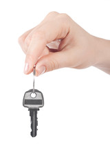 hand holding keys