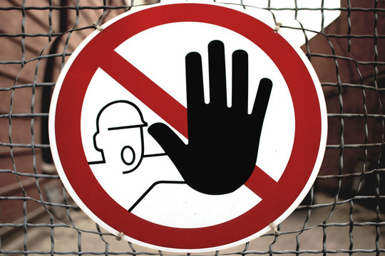 Baustelle betreten Verboten