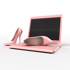 Notebook and stiletto