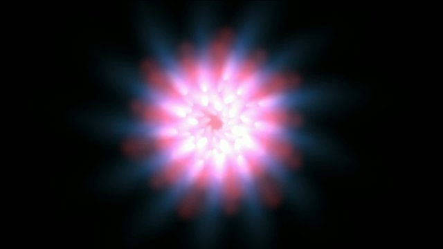 rotation purple ray,flower pattern