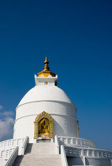 Fototapeta premium World Peace Pagoda in Pokhara,Nepal
