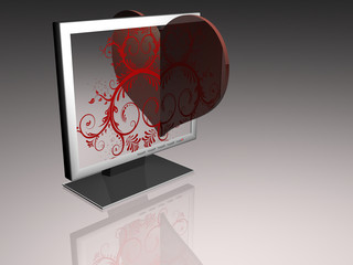 Internetliebe - isoliert - 3D