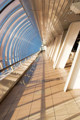 Pedestrian bridge near the International Business Centre, Moscow