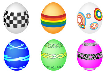 Vector Set of easter eggs