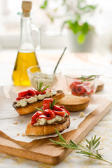 Bruschetta with bell pepper