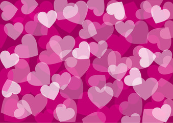 Abstract hearts wallpaper - valentines day card