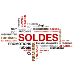 Fototapeta premium mots soldes
