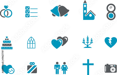 "Wedding Icon Set" Stock photo and royalty-free images on Fotolia.com - Pic 19627797