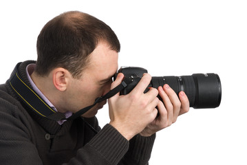 Fototapeta premium Photographer with camera