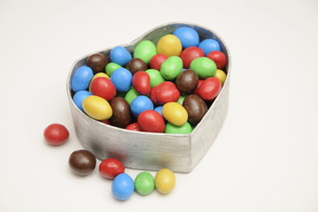 Herz mit Bonbons