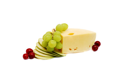 Cheese and grape