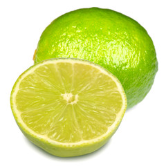 Lime isolated on white