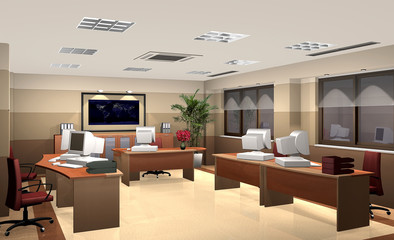 3D office interior