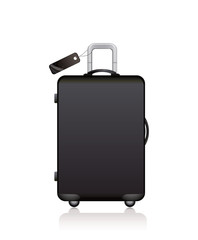 black suitcase