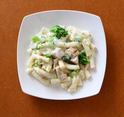 Chicken Pasta with Alfredo Sauce