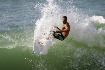 &eacute;quilibre sur la vague