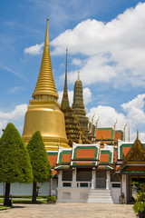 Naklejka premium The temple in the Grand palace area in Bangkok, Thailand