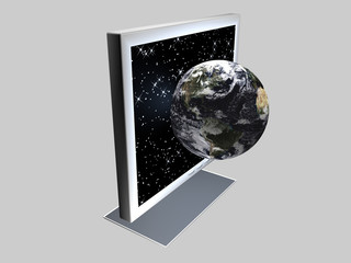 Illustration zum Thema Web - Global - 3D