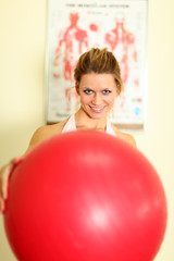 junge frau im fitness
