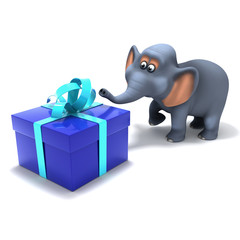Elephant big present