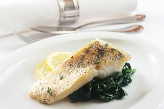 Fish with Spinach