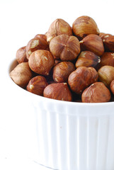 hazelnuts in a cup