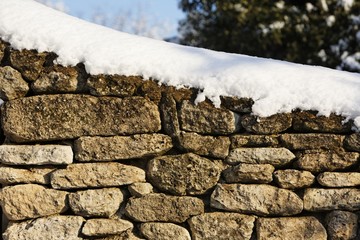 Mur  enneige