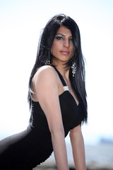 Fototapeta premium Cute Indian Model Outdoors