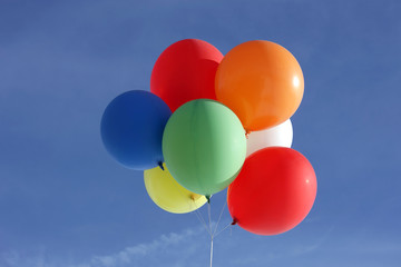 Farbige Luftballons