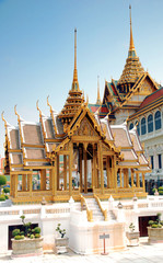 Small pavilion model in the Grand Palace in Bangkok